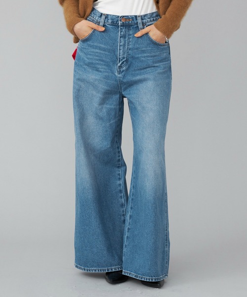 Lee(リー)の「Wrangler/ラングラー【US ORIGINAL】ワイドジーンズ(デニムパンツ・レディース・ブルー・SMALL/MEDIUM/X-SMALL)」の3枚目の写真