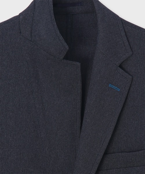 Psycho Bunny（サイコバニー）の「LANATEC ピンヘッドツイル セットアップジャケット（テーラードジャケット・メンズ・ネイビー/ライトグレー・LL/LARGE/MEDIUM）」の16枚目の写真