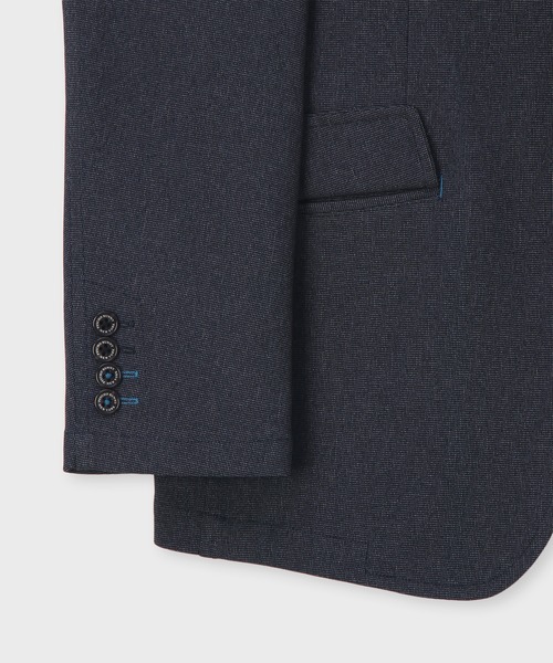 Psycho Bunny（サイコバニー）の「LANATEC ピンヘッドツイル セットアップジャケット（テーラードジャケット・メンズ・ネイビー/ライトグレー・LL/LARGE/MEDIUM）」の17枚目の写真