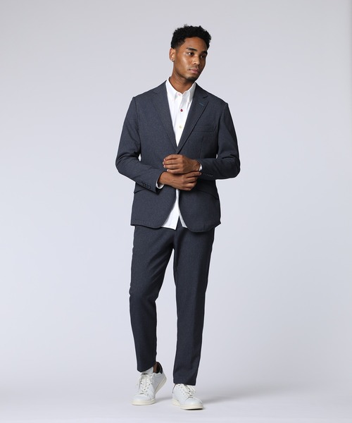 Psycho Bunny（サイコバニー）の「LANATEC ピンヘッドツイル セットアップジャケット（テーラードジャケット・メンズ・ネイビー/ライトグレー・LL/LARGE/MEDIUM）」の12枚目の写真