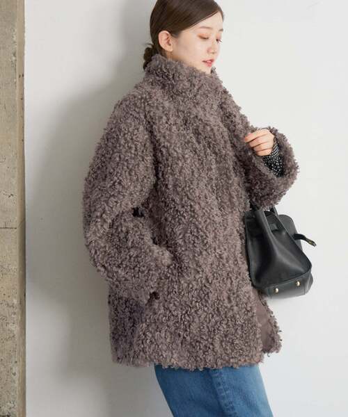 IENA（イエナ）の「TISSAVELファーコート（その他アウター・レディース・チャコールグレー/アイボリー・36/38）」の10枚目の写真