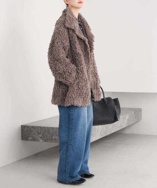 IENA（イエナ）の「TISSAVELファーコート（その他アウター・レディース・チャコールグレー/アイボリー・36/38）」の14枚目の写真