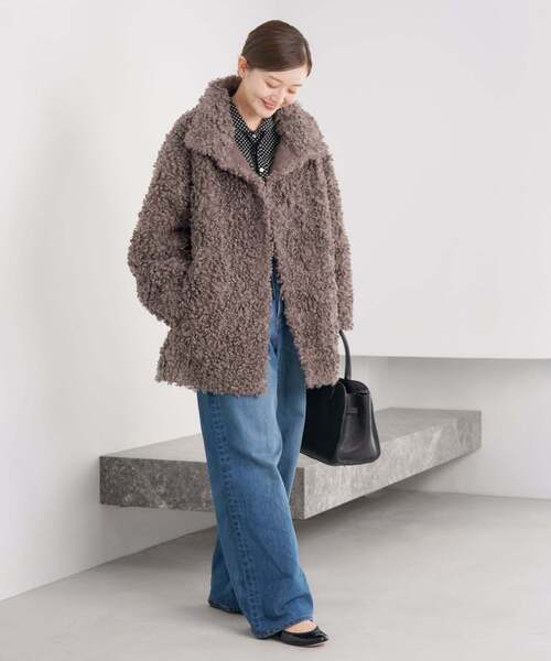 IENA（イエナ）の「TISSAVELファーコート（その他アウター・レディース・チャコールグレー/アイボリー・36/38）」の15枚目の写真