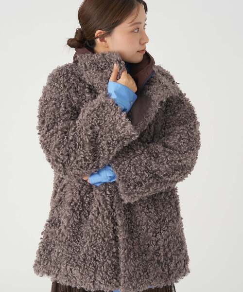 IENA（イエナ）の「TISSAVELファーコート（その他アウター・レディース・チャコールグレー/アイボリー・36/38）」の20枚目の写真