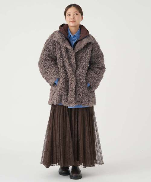 IENA（イエナ）の「TISSAVELファーコート（その他アウター・レディース・チャコールグレー/アイボリー・36/38）」の21枚目の写真