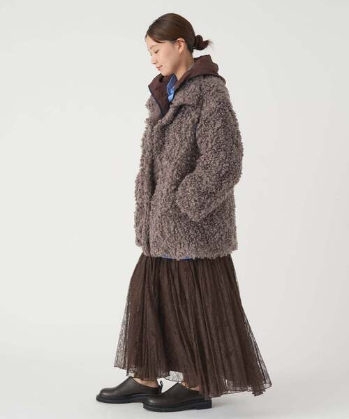 IENA（イエナ）の「TISSAVELファーコート（その他アウター・レディース・チャコールグレー/アイボリー・36/38）」の22枚目の写真