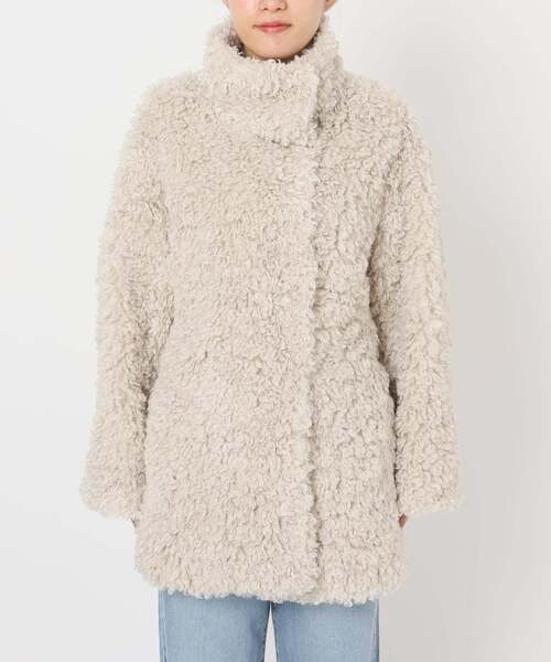 IENA ファーコート イエナ IENA TISSAVELファーコート （グレー） - ファッション通販