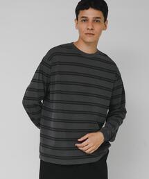 URBAN RESEARCH Sonny Label | ピグメントボーダーロングスリーブTシャツ(Tシャツ/カットソー)