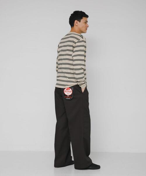 URBAN RESEARCH Sonny Label(アーバンリサーチサニーレーベル)の「ピグメントボーダーロングスリーブTシャツ(Tシャツ/カットソー・メンズ・ブラック/ベージュ・MEDIUM/LARGE)」の9枚目の写真