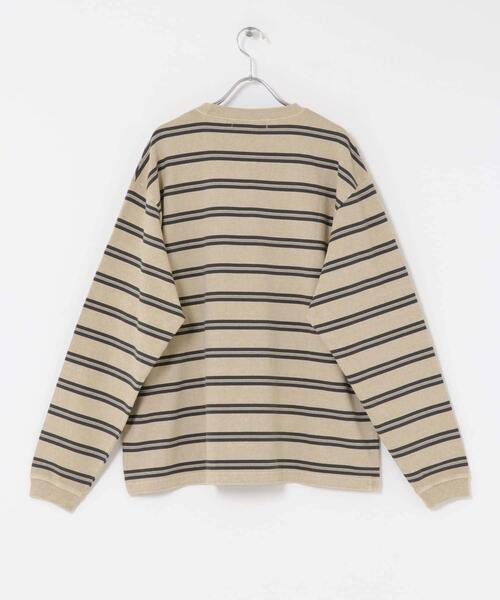 URBAN RESEARCH Sonny Label(アーバンリサーチサニーレーベル)の「ピグメントボーダーロングスリーブTシャツ(Tシャツ/カットソー・メンズ・ブラック/ベージュ・MEDIUM/LARGE)」の13枚目の写真