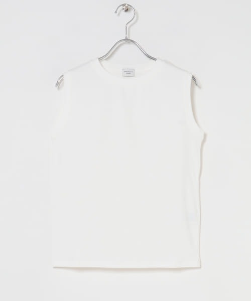 URBAN RESEARCH DOORS(アーバンリサーチドアーズ)の「クリアフライスノースリーブプルオーバー(Tシャツ/カットソー・レディース・ブラウン/オフホワイト/グレー・MEDIUM)」の4枚目の写真