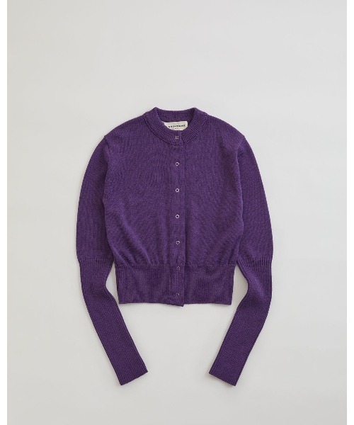 THE SHINZONE(ザ シンゾーン)の「THE SHINZONE LONG RIB CARDIGAN 23AMSNI05(カーディガン/ボレロ・レディース・カーキ/グレー/パープル・FREE)」の3枚目の写真