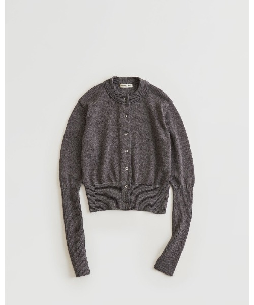 THE SHINZONE(ザ シンゾーン)の「THE SHINZONE LONG RIB CARDIGAN 23AMSNI05(カーディガン/ボレロ・レディース・カーキ/グレー/パープル・FREE)」の1枚目の写真