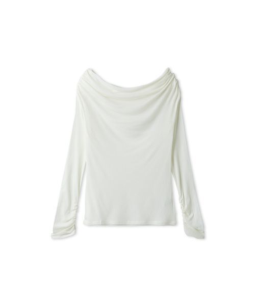 新品　スタイリングStyling/ ホワイトトップス　オフショル オフショルダーカットトップス（Tシャツ/カットソー）｜styling