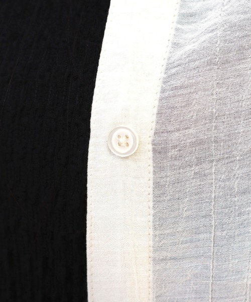 CECIL McBEE（セシルマクビー）の「シアーワッシャーフーディーシャツ（シャツ/ブラウス・レディース・ブラウン/ライトベージュ/ブラック・MEDIUM/LARGE）」の11枚目の写真