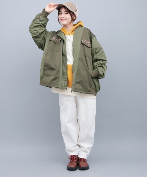 リメイク風切替MA-1（ブルゾン）｜チチカカ（チチカカ）のファッション