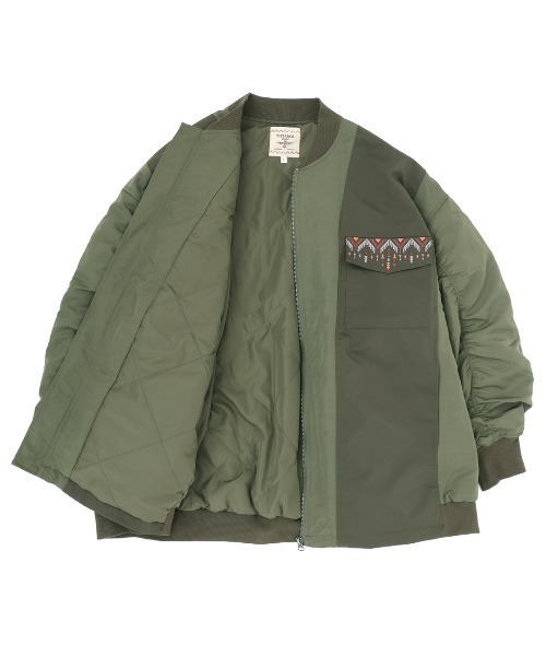 チチカカ（チチカカ）の「リメイク風切替MA-1（ブルゾン・レディース・カーキ/グレー/ブラック・FREE）」の16枚目の写真