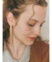 Te chichi TERRASSE | ボール×フリンジチェーンイヤリング《2025autumn catalog item》(ネックレス)