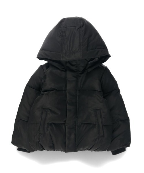 BRANSHES(ブランシェス)の「【プレミアムアウター】ダウンジャケット(ブルゾン・キッズ・グレイッシュベージュ/ブラック・100cm/110cm/120cm/130cm/140cm/150cm)」の9枚目の写真