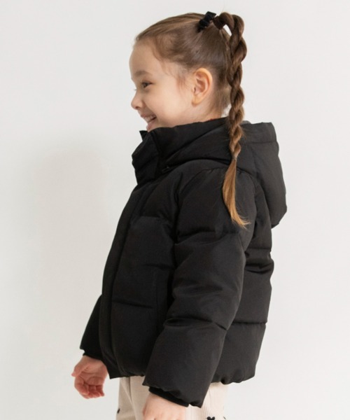 BRANSHES(ブランシェス)の「【プレミアムアウター】ダウンジャケット(ブルゾン・キッズ・グレイッシュベージュ/ブラック・100cm/110cm/120cm/130cm/140cm/150cm)」の12枚目の写真