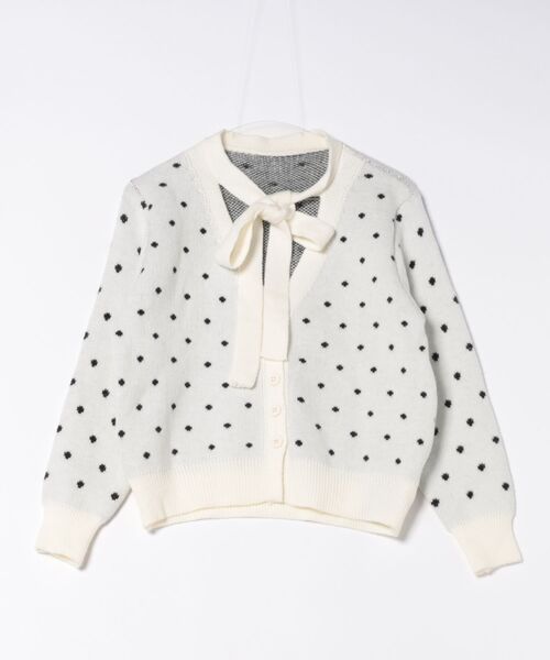 【アルベロベロ】ドット柄長袖カーディガン アルベロベロ】ドット柄長袖カーディガン ALBEROBELLO/OLLEBOREBLA