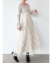 RESEXXY（リゼクシー）の「ドッキングニットフレアワンピース（ワンピース）」