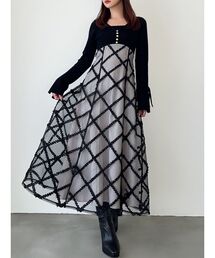 RESEXXY（リゼクシー）の「ドッキングニットフレアワンピース（ワンピース）」