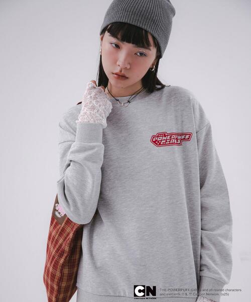 SENSE OF PLACE by URBAN RESEARCH（センスオブプレイスバイアーバンリサーチ）の「『別注』PPG / SENSE OF PLACE ルーズスウェット（スウェット・レディース・グレー/ネイビー・ONE）」の3枚目の写真