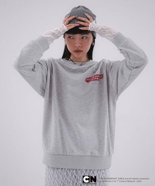 SENSE OF PLACE by URBAN RESEARCH（センスオブプレイスバイアーバンリサーチ）の「『別注』PPG / SENSE OF PLACE ルーズスウェット（スウェット・レディース・グレー/ネイビー・ONE）」の4枚目の写真