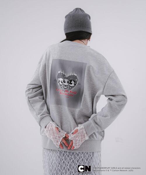 SENSE OF PLACE by URBAN RESEARCH（センスオブプレイスバイアーバンリサーチ）の「『別注』PPG / SENSE OF PLACE ルーズスウェット（スウェット・レディース・グレー/ネイビー・ONE）」の5枚目の写真