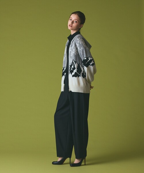 GRACE CLASS（グレースクラス）の「スノージャガードニットフーディ（パーカー・レディース・ブラック/グレー・36）」の19枚目の写真