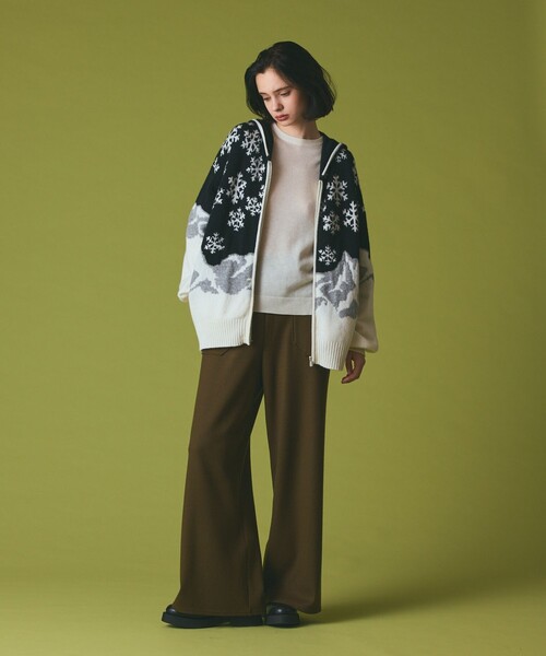 GRACE CLASS（グレースクラス）の「スノージャガードニットフーディ（パーカー・レディース・ブラック/グレー・36）」の11枚目の写真