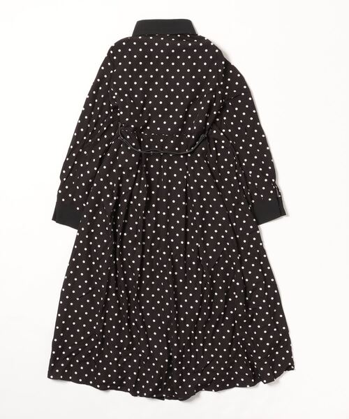 FREE STYLISTS(フリー スタイリスト)の「YUGA_YGMC Lapel dot flare dress(ワンピース・レディース・ブラック/ホワイト・FREE)」の3枚目の写真