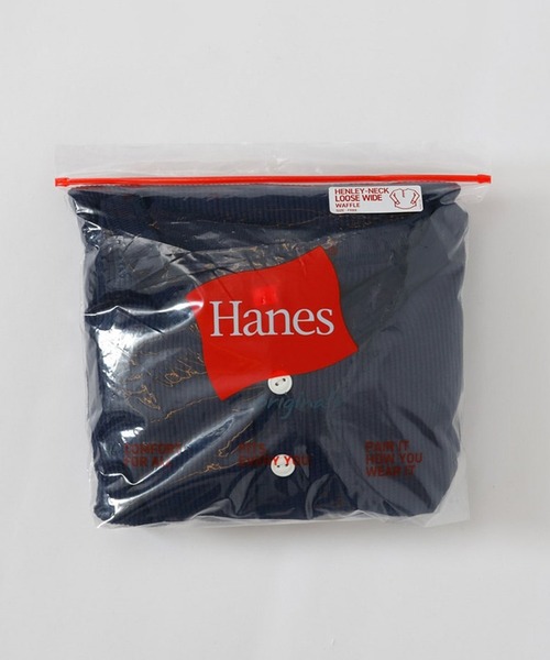 HANES(ヘインズ)の「【Hanes】ヘンリーネックオーバークルーネック HW4-C104(Tシャツ/カットソー・レディース・グレー/オフホワイト/ダークネイビー/レッド・FREE)」の8枚目の写真