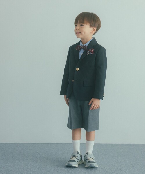 green label relaxing（グリーンレーベルリラクシング）の「TRW ソリッド ジャケット / キッズ 110cm-130cm（スーツジャケット・キッズ・ネイビー・130cm/120cm/110cm）」の3枚目の写真