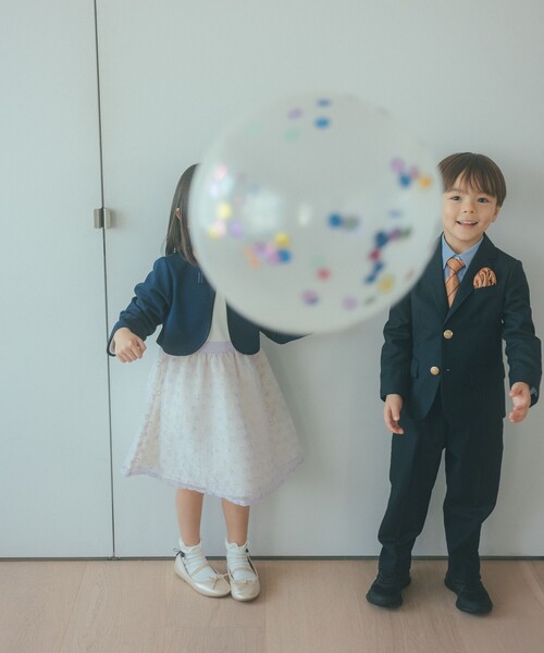 green label relaxing（グリーンレーベルリラクシング）の「TRW ソリッド ジャケット / キッズ 110cm-130cm（スーツジャケット・キッズ・ネイビー・130cm/120cm/110cm）」の5枚目の写真