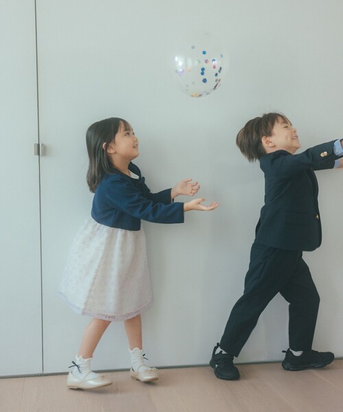 green label relaxing（グリーンレーベルリラクシング）の「TRW ソリッド ジャケット / キッズ 110cm-130cm（スーツジャケット・キッズ・ネイビー・130cm/120cm/110cm）」の6枚目の写真