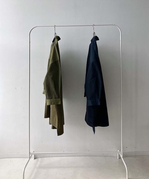 AS KNOW AS plus(アズノゥアズプラス)の「♪ブロッキングコート風ワンピ―ス(ワンピース・レディース・ネイビー/カーキ・FREE)」の19枚目の写真