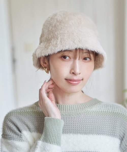 ikka（イッカ）の「シャギーハット（ハット・レディース・ライトグレー/チャコール・FREE）」の13枚目の写真