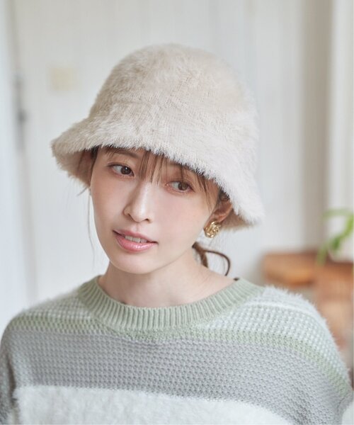 ikka（イッカ）の「シャギーハット（ハット・レディース・ライトグレー/チャコール・FREE）」の14枚目の写真