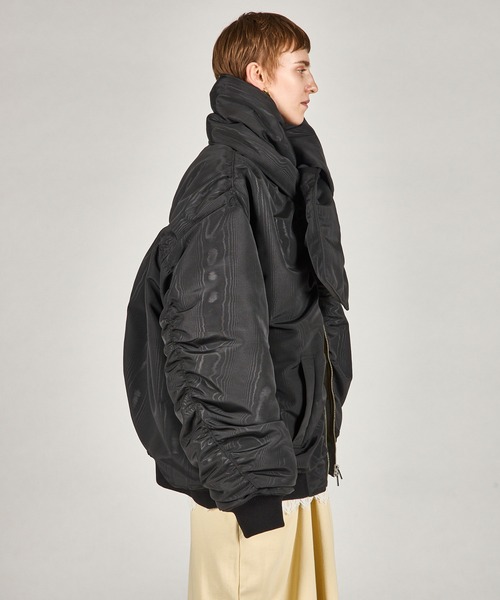 PRANK PROJECT(プランクプロジェクト)の「マフラーボリュームブルゾン / Muffler Volume Blouson(ブルゾン・レディース・ブラウン/マルチ/ブラック・FREE)」の21枚目の写真