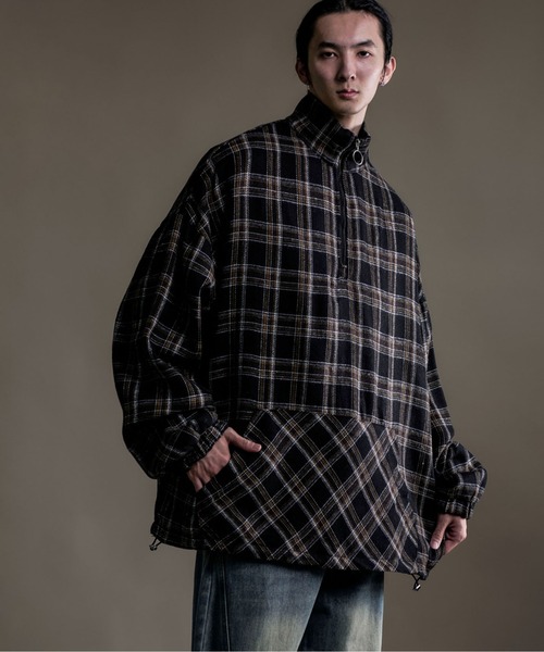 CALIFORNIA OUTFITTERS(カリフォルニア アウトフィッターズ)の「10A8 ハーフジップ プルオーバーシャツ(シャツ/ブラウス・メンズ・ブラック/ブラウン・FREE)」の3枚目の写真