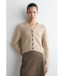 【希少】COS ニットカーディガン　ブラック　XS OVERSIZED BOILED MERINO WOOL CARDIGAN オーバーサイズボイルドメリノ