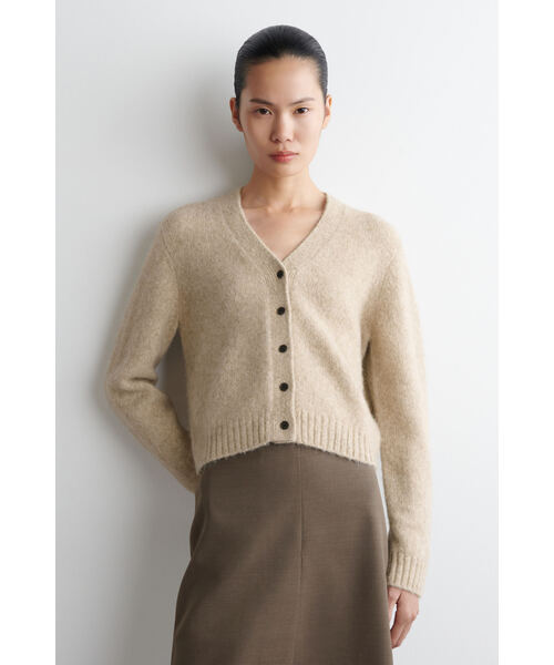 COS リラックスフィット アルパカ混カーディガン セール】クロップドアルパカ混カーディガン（カーディガン/ボレロ
