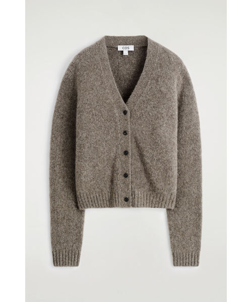 セール】クロップドアルパカ混カーディガン（カーディガン/ボレロ