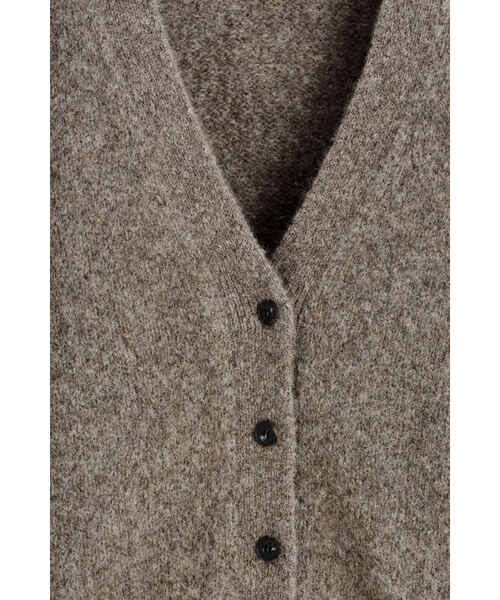セール】クロップドアルパカ混カーディガン（カーディガン/ボレロ