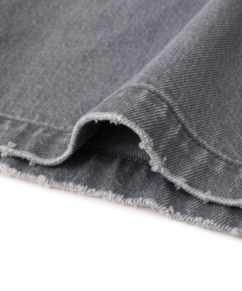 ADAM ET ROPE'（アダムエロペ）の「ローウエストデニムスカート（デニムスカート・レディース・ブラック/ライトグレー・36/38）」の9枚目の写真