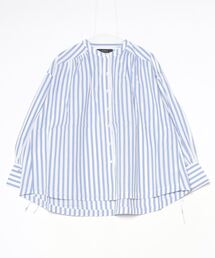 OMNES（オムネス）の「製品洗いコットンブロード袖口リボンオーバーシャツ（シャツ/ブラウス・レディース）」