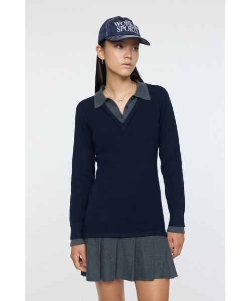 LAYERED KNIT ミニドレス（ワンピース）｜MOUSSY（マウジー）の