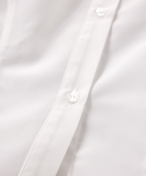 VIS(ビス)の「ヘムデザインフレアシャツ/イージーケア(シャツ/ブラウス・レディース・ネイビー/ホワイト系その他/サックスブルー・FREE)」の12枚目の写真